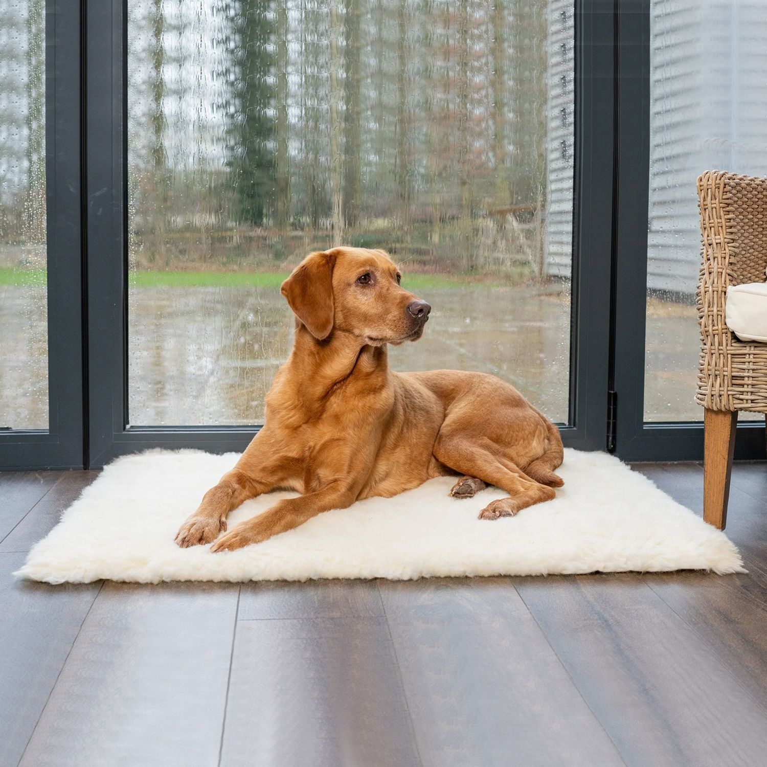 Ruff and Tumble Wool Fleece Dog Bed Topper from our Luxury Dog Beds range